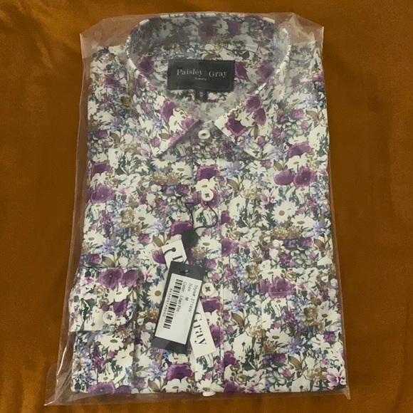 Paisley & Gray Slim Fit Button Down. - Picture 1 of 3